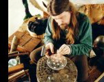 Demonstrating Viking Silversmithing Techniques